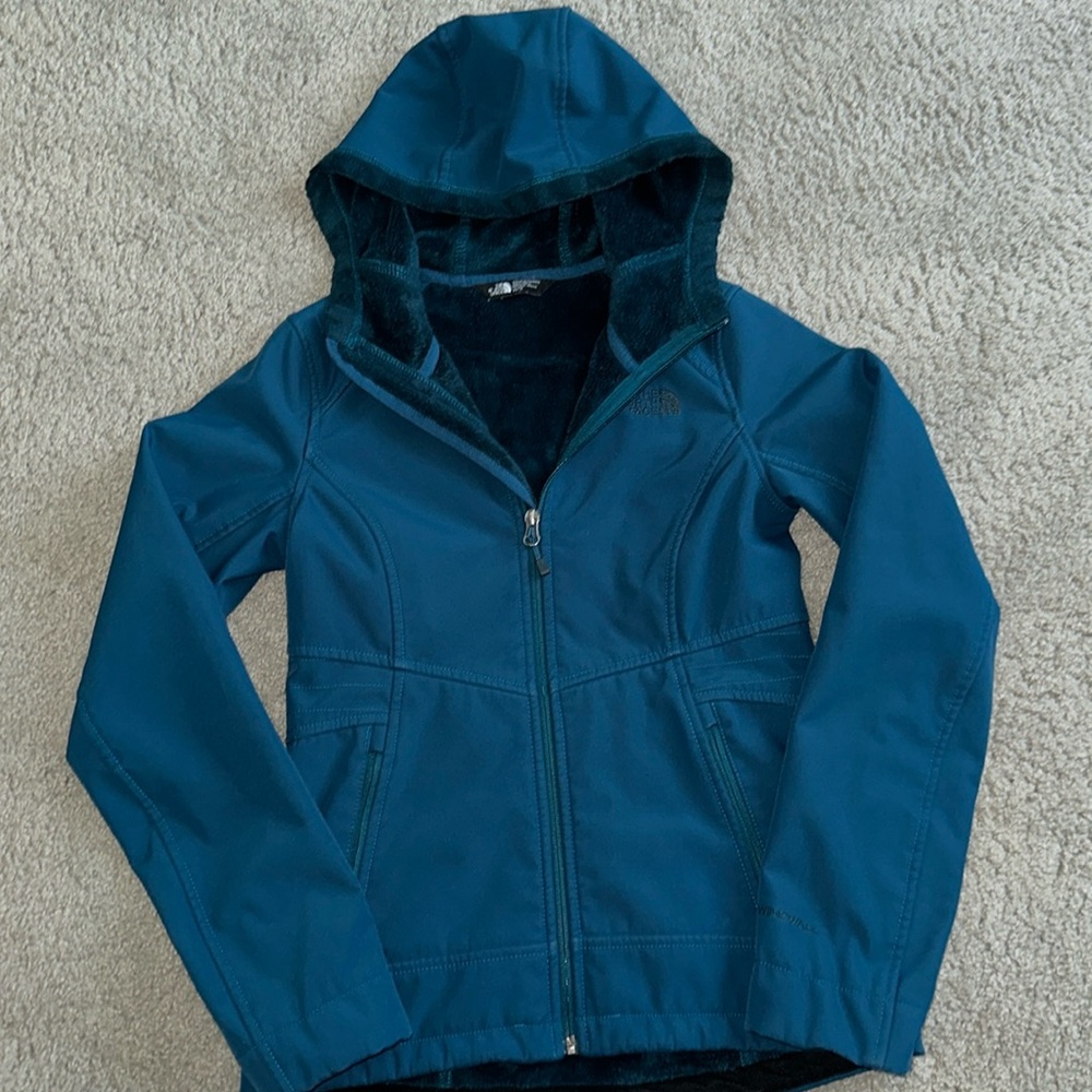 Northface teal jacket size Xs